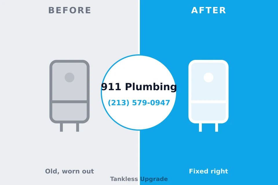 Before and after: plumbing company Glenwood, MN